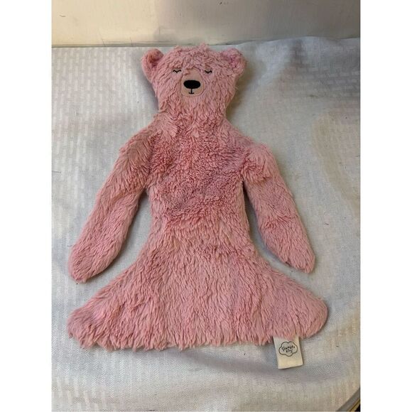 Slumberkins flat pink bears replacement lovey 14x10" - Picture 1 of 5